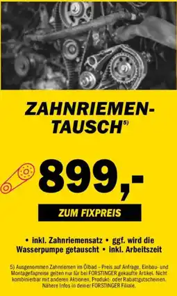 Forstinger Zahnriemen- tausch Angebot