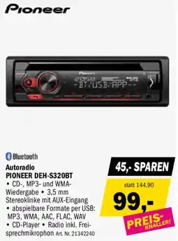 Forstinger Autoradio pioneer deh-s320bt Angebot