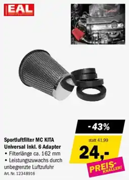 Forstinger Sportluftfilter mc kita universal inkl. 6 adapter Angebot