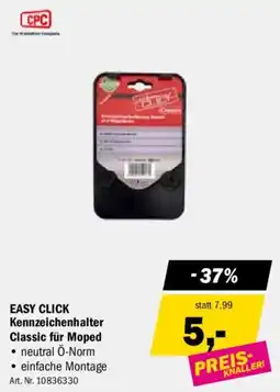 Forstinger Easy click kennzeichenhalter classic für moped Angebot