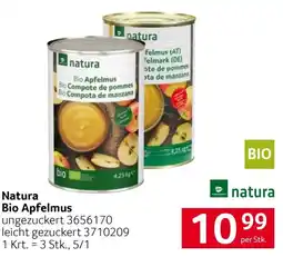 Transgourmet Natura Bio Apfelmus Angebot