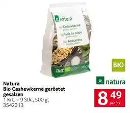 Transgourmet Natura Bio Cashewkerne geröstet gesalzen Angebot