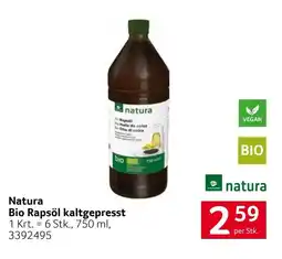 Transgourmet Natura Bio Rapsöl kaltgepresst Angebot