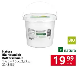 Transgourmet Natura Bio Heumilch Butterschmalz Angebot