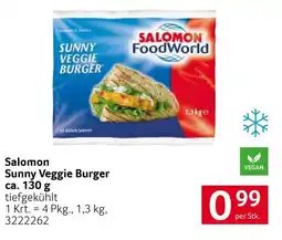 Transgourmet Salomon Sunny Veggie Burger Angebot