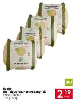 Transgourmet Byodo Bio Teigwaren, Hartweizengrieẞ Angebot
