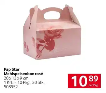 Transgourmet Pap Star Mehlspeisenbox rosé Angebot