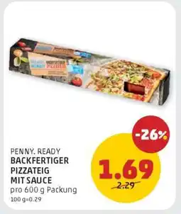 PENNY PENNY READY BACKFERTIGER PIZZATEIG MIT SAUCE Angebot