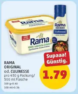 PENNY Rama ORIGINAL od. CULINESSE Angebot