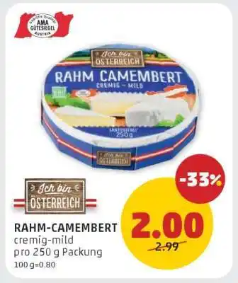 PENNY RAHM-CAMEMBERT Angebot