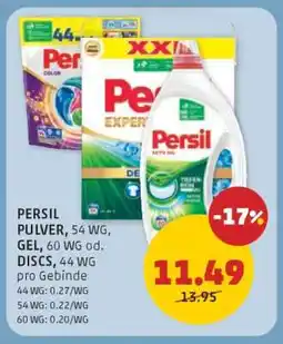 PENNY PERSIL PULVER, GEL, DISCS Angebot