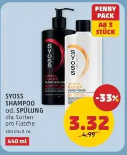 PENNY SYOSS SHAMPOO od. SPÜLUNG Angebot