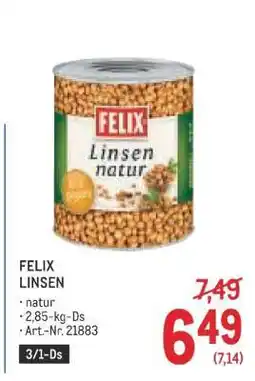 Metro FELIX LINSEN Angebot