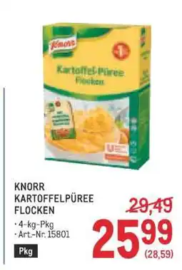 Metro KNORR KARTOFFELPÜREE FLOCKEN Angebot