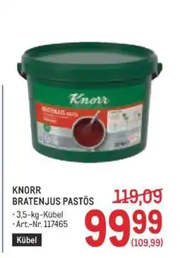 Metro KNORR BRATENJUS PASTÖS Angebot