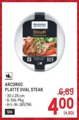 Metro ARCOROC PLATTE OVAL STEAK Angebot