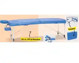 Maximarkt Massagetisch mit Aluminium-Füßen Maximarkt Angebot