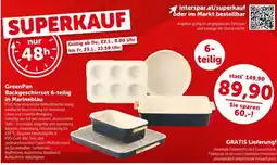 Interspar GreenPan Backgeschirrset 6-teilig in Marineblau Angebot
