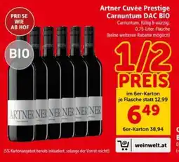 Interspar Artner Cuvée Prestige Carnuntum DAC BIO Angebot