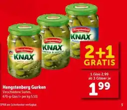 Interspar Hengstenberg Gurken Angebot