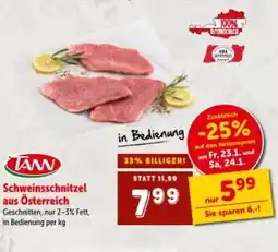 Interspar Schweinsschnitzel Angebot