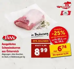 Interspar Ausgelöstes Schweinskarree Angebot
