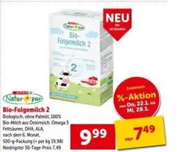 Interspar Bio-Folgemilch 2 Angebot
