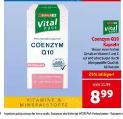 Interspar Coenzym Q10 Kapseln Angebot