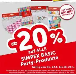 Interspar SIMPEX BASIC Party-Produkte Angebot