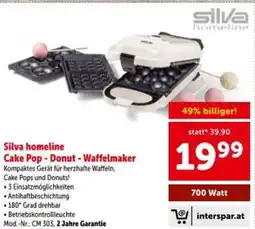 Interspar Cake Pop - Donut - Waffelmaker Angebot