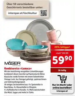 Interspar Kombiservice »>Lumaca<< Angebot
