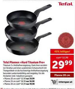 Interspar Pfannen Hard Titanium Pro Angebot