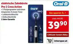 Interspar elektrische Zahnbürste Pro 1 Cross Action Angebot
