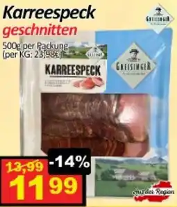 Wurstico Karreespeck geschnitten Angebot