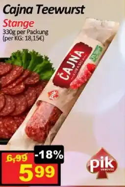 Wurstico Cajna Teewurst Stange Angebot