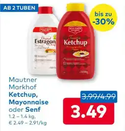 T&G Mautner Markhof Ketchup Mayonnaise oder Senf Angebot