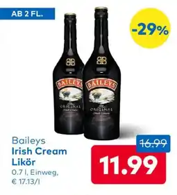 T&G Baileys Irish Cream Likör Angebot