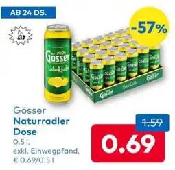 T&G Gösser Naturradler Dose Angebot