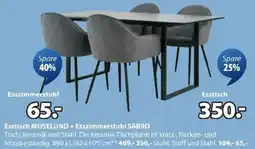 JYSK Esstisch MOSELUND + Esszimmerstuhl SABRO Angebot