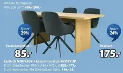 JYSK Esstisch MUNKEBY + Esszimmerstuhl ROSTRUP Angebot