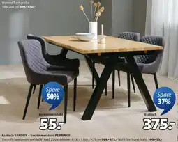 JYSK Esstisch SANDBY + Esszimmerstuhl PEBRINGE Angebot