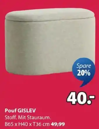 JYSK Pouf GISLEV Angebot