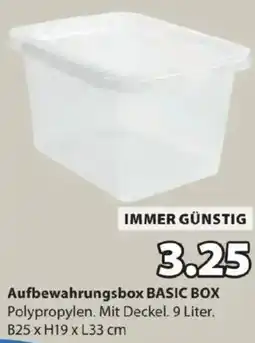 JYSK Aufbewahrungsbox BASIC BOX Angebot