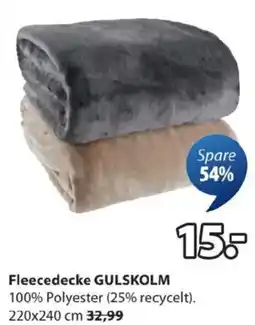 JYSK Fleecedecke GULSKOLM Angebot