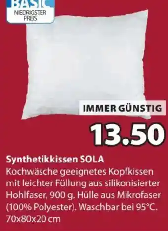 JYSK Synthetikkissen SOLA Angebot