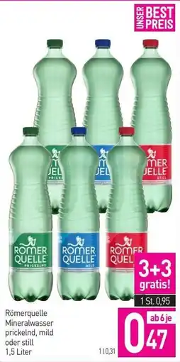Sutterlüty Römerquelle Mineralwasser prickelnd, mild oder still Angebot