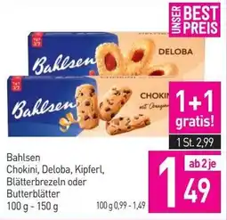 Sutterlüty Bahlsen Chokini, Deloba, Kipferl, Blätterbrezeln oder Butterblätter Angebot