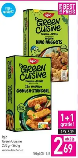 Sutterlüty Iglo green cuisine Angebot