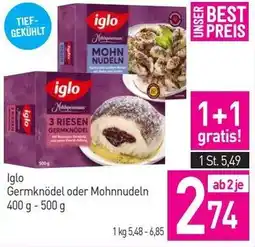 Sutterlüty Iglo Germknödel oder Mohnnudeln Angebot