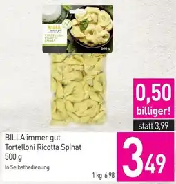 Sutterlüty Billa immer gut tortelloni ricotta spinat Angebot
